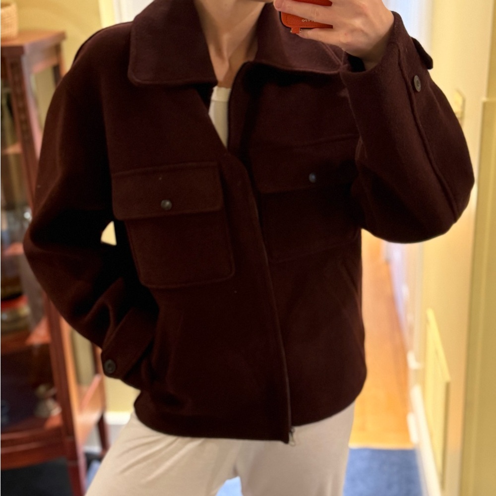 Deep Wine Wool Jacket
